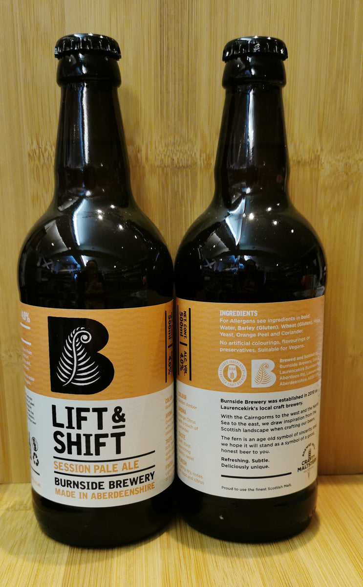 Lift and Shift Burnside Brewery Scottish Real Ale Shop